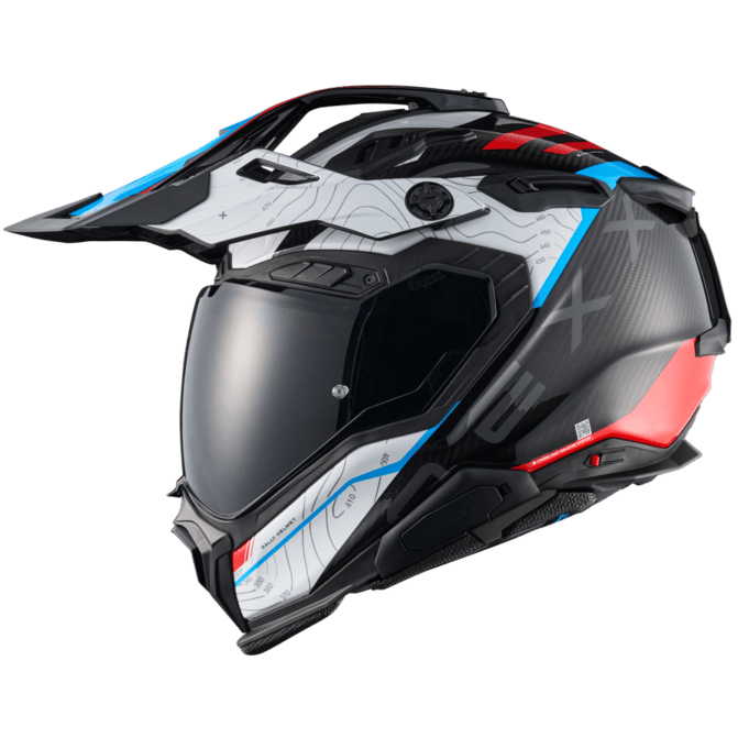 Nexx X.WED3 Furka Adventure Helmet Red / Blue - FREE UK Shipping, FREE 365 Day Returns | Moto Central