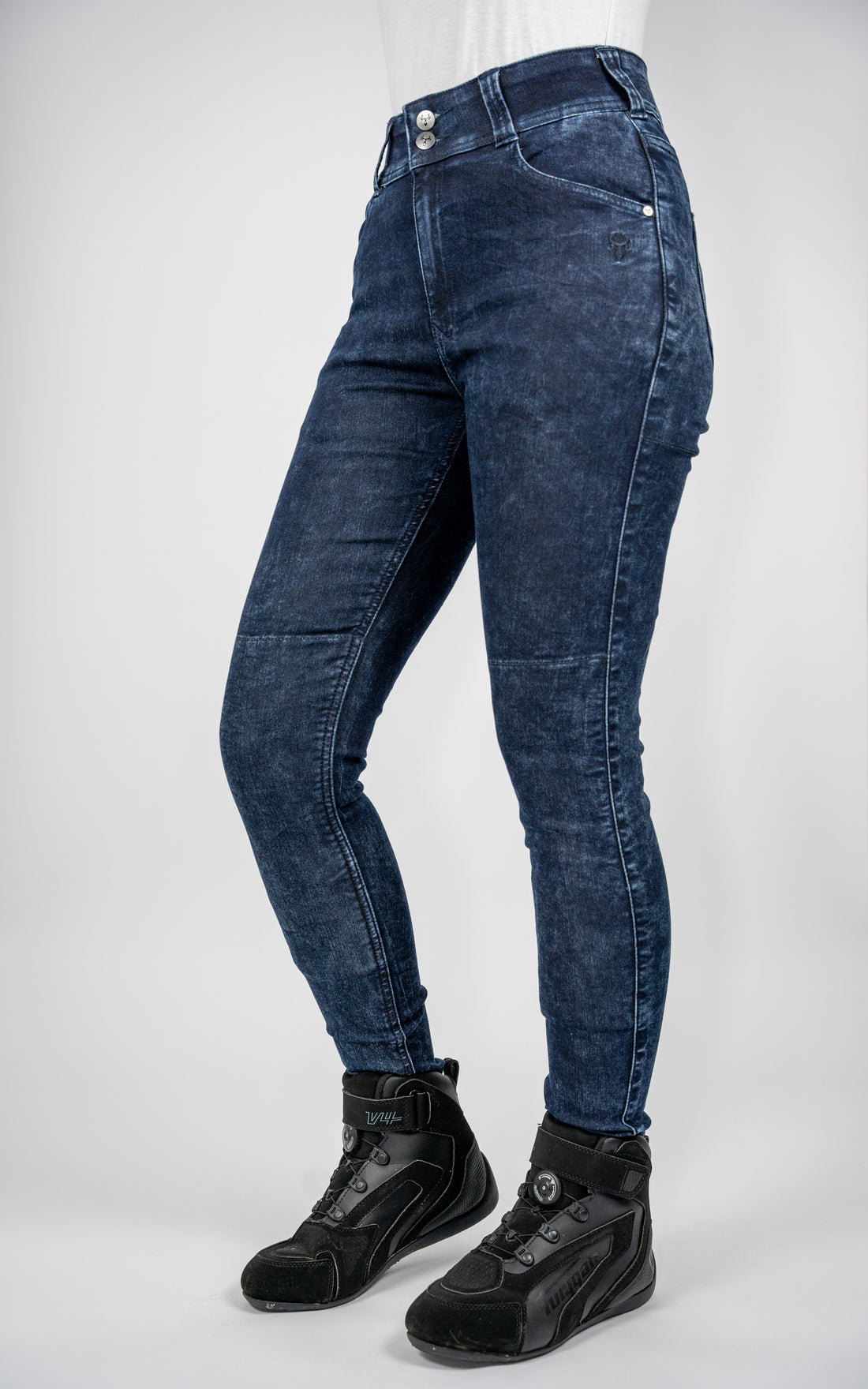 Bull-it Fury Ladies Skinny Fit Denim Jeans Blue - FREE UK Shipping, FREE 365 Day Returns | Moto Central