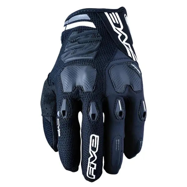 Five E2 Textile Gloves Black - FREE UK Shipping, FREE 365 Day Returns | Moto Central