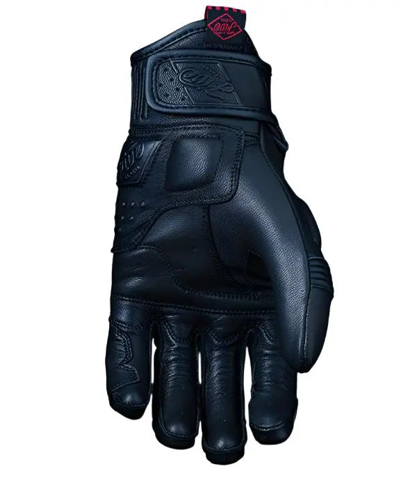 Five Kansas Ladies Leather Gloves Black - FREE UK Shipping, FREE 365 Day Returns | Moto Central