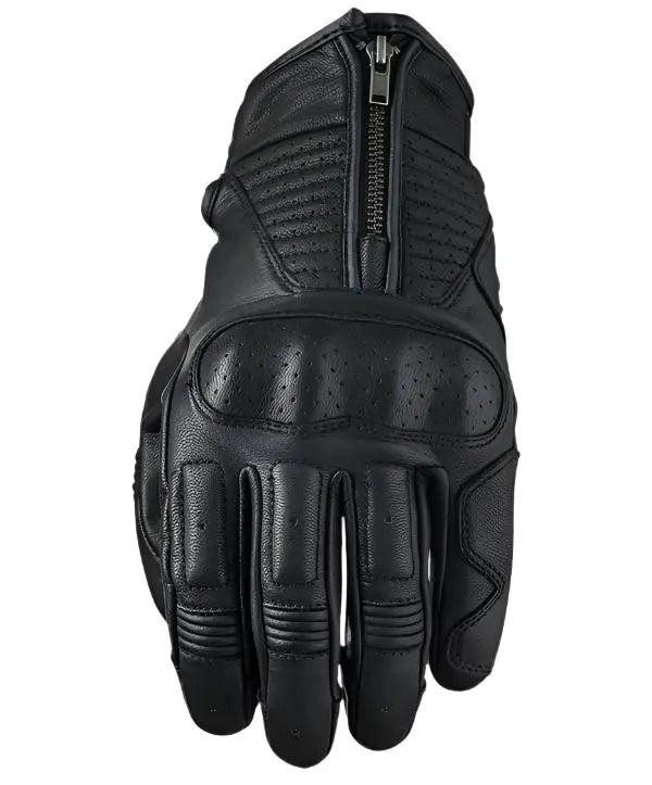 Five Kansas Leather Gloves Black - FREE UK Shipping, FREE 365 Day Returns | Moto Central