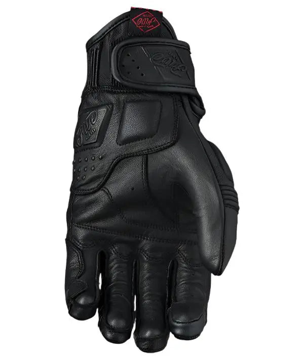 Five Kansas Leather Gloves Black - FREE UK Shipping, FREE 365 Day Returns | Moto Central