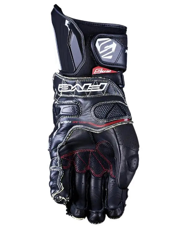 Five RFX Race Leather Gloves Black - FREE UK Shipping, FREE 365 Day Returns | Moto Central