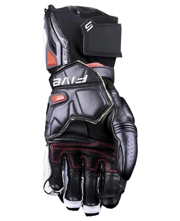 Five RFX1 Evo Leather Gloves Black / White - FREE UK Shipping, FREE 365 Day Returns | Moto Central