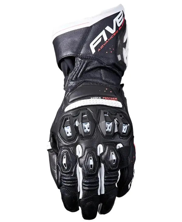 Five RFX3 Evo Leather Gloves Black / White - FREE UK Shipping, FREE 365 Day Returns | Moto Central