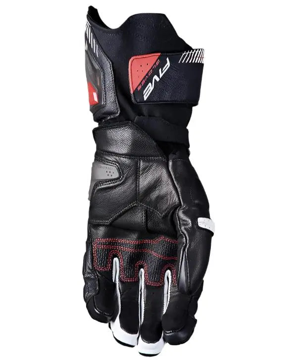 Five RFX3 Evo Leather Gloves Black / White - FREE UK Shipping, FREE 365 Day Returns | Moto Central