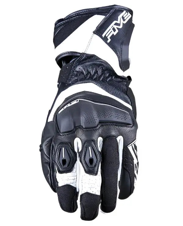 Five RFX4 Evo Leather Gloves Black / White - FREE UK Shipping, FREE 365 Day Returns | Moto Central