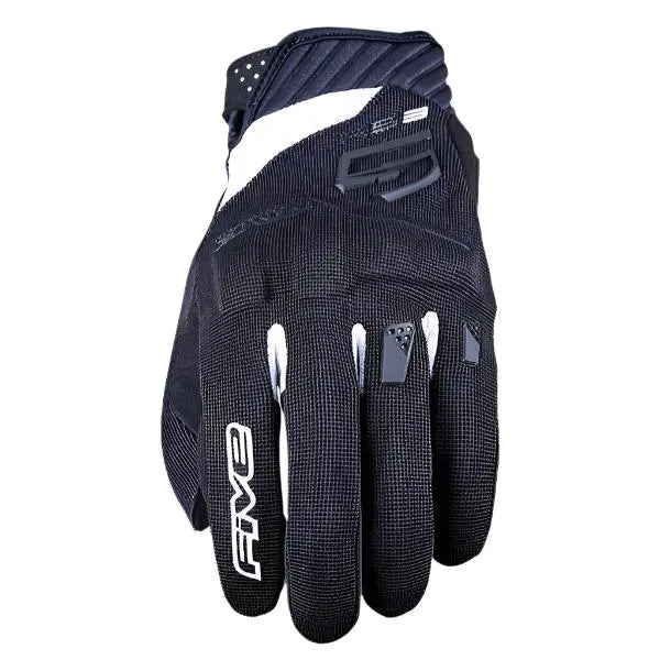 Five RS3 Evo Kids Textile Gloves Black / White - FREE UK Shipping, FREE 365 Day Returns | Moto Central