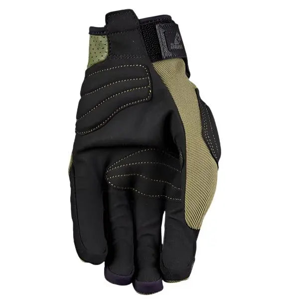 Five Scrambler Textile Gloves Khaki / Black - FREE UK Shipping, FREE 365 Day Returns | Moto Central