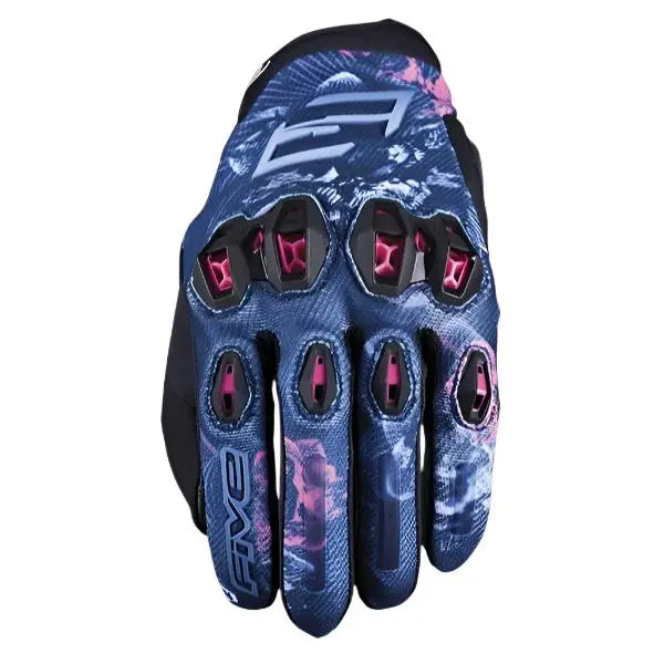 Five Stunt Evo 2 Ladies Textile Gloves Flowers - FREE UK Shipping, FREE 365 Day Returns | Moto Central