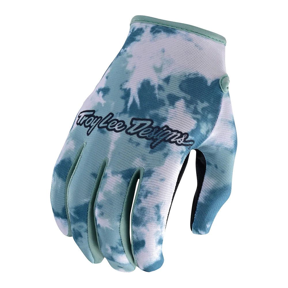 Troy Lee Designs Flowline Textile Gloves Plot Blue Haze