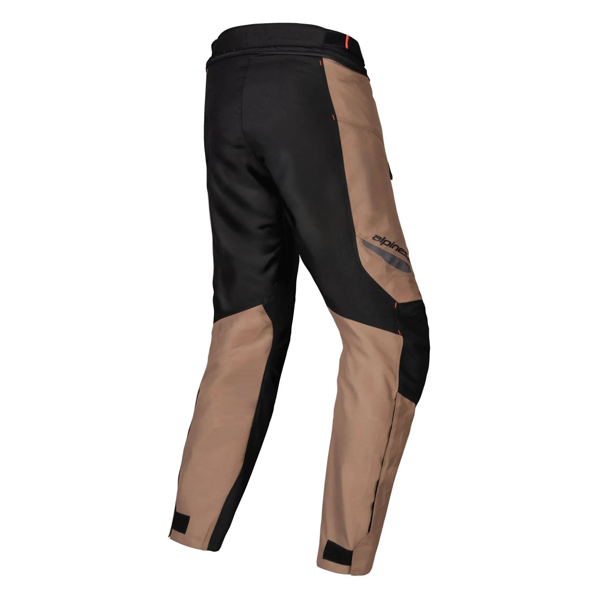 Alpinestars ST-1 Waterproof Textile Trouser Dark Khaki / Sand / Black / Fluo Red  - FREE UK Shipping, FREE 365 Day Returns | Moto Central