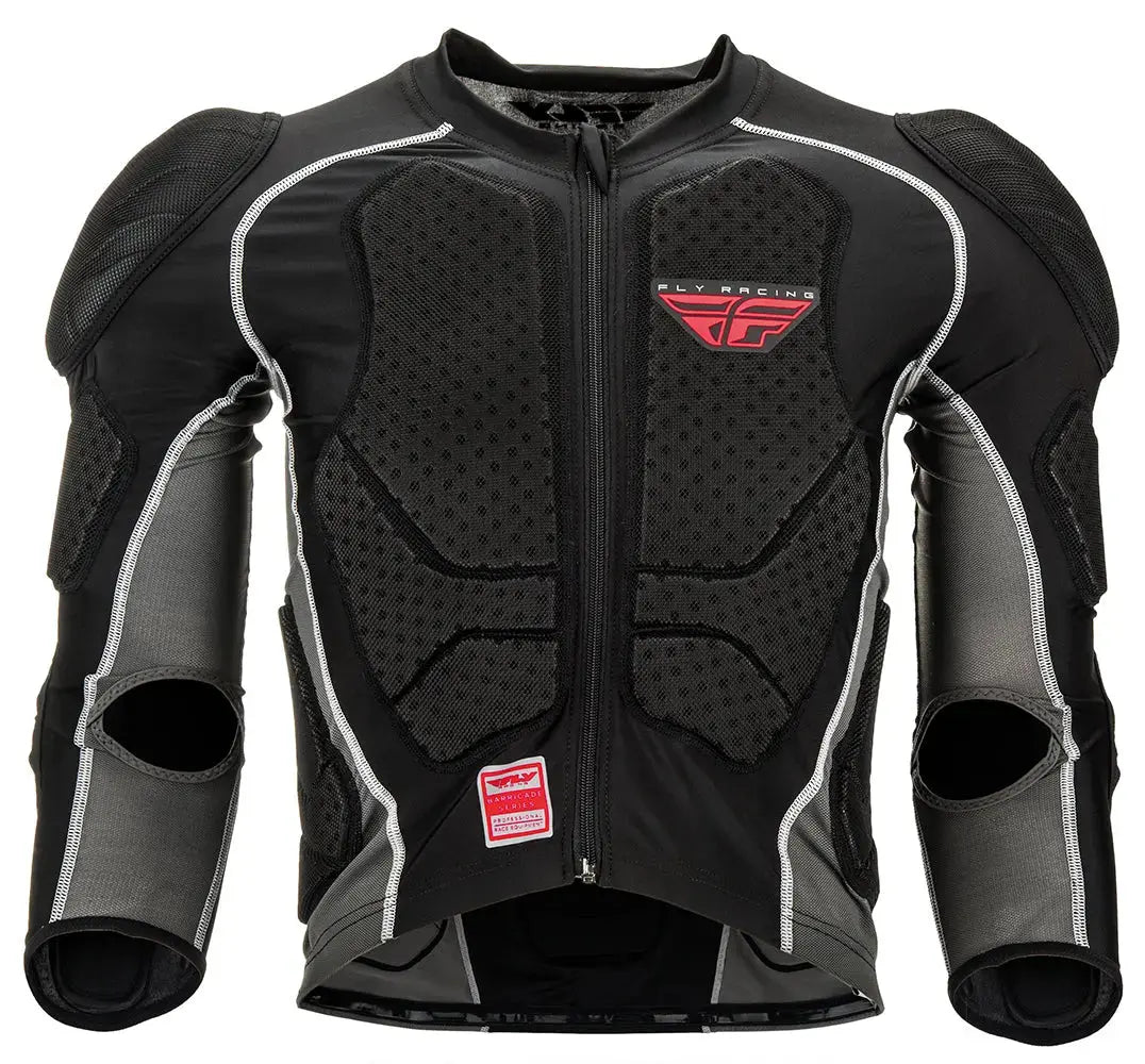 Fly Racing Barricade CE Youth Long Sleeves Protection Jacket Black - FREE UK Delivery, FREE 365 Day Returns | Moto Central