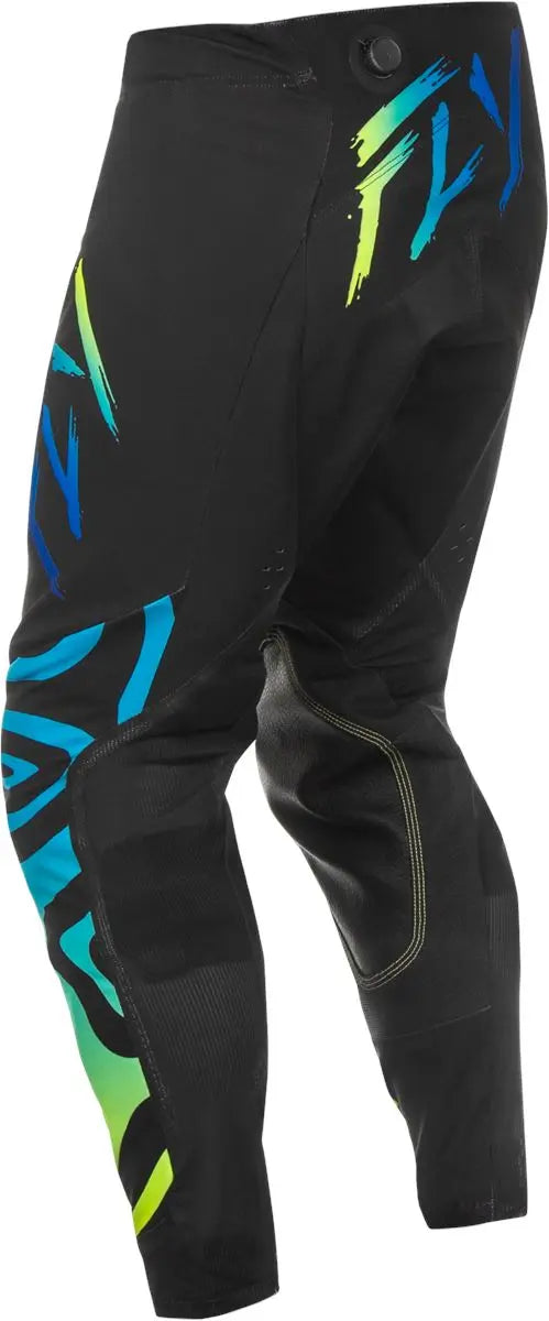 Fly Racing Evolution? DST Trouser Zen Black / Blue / Yellow - FREE UK Delivery, FREE 365 Day Returns | Moto Central