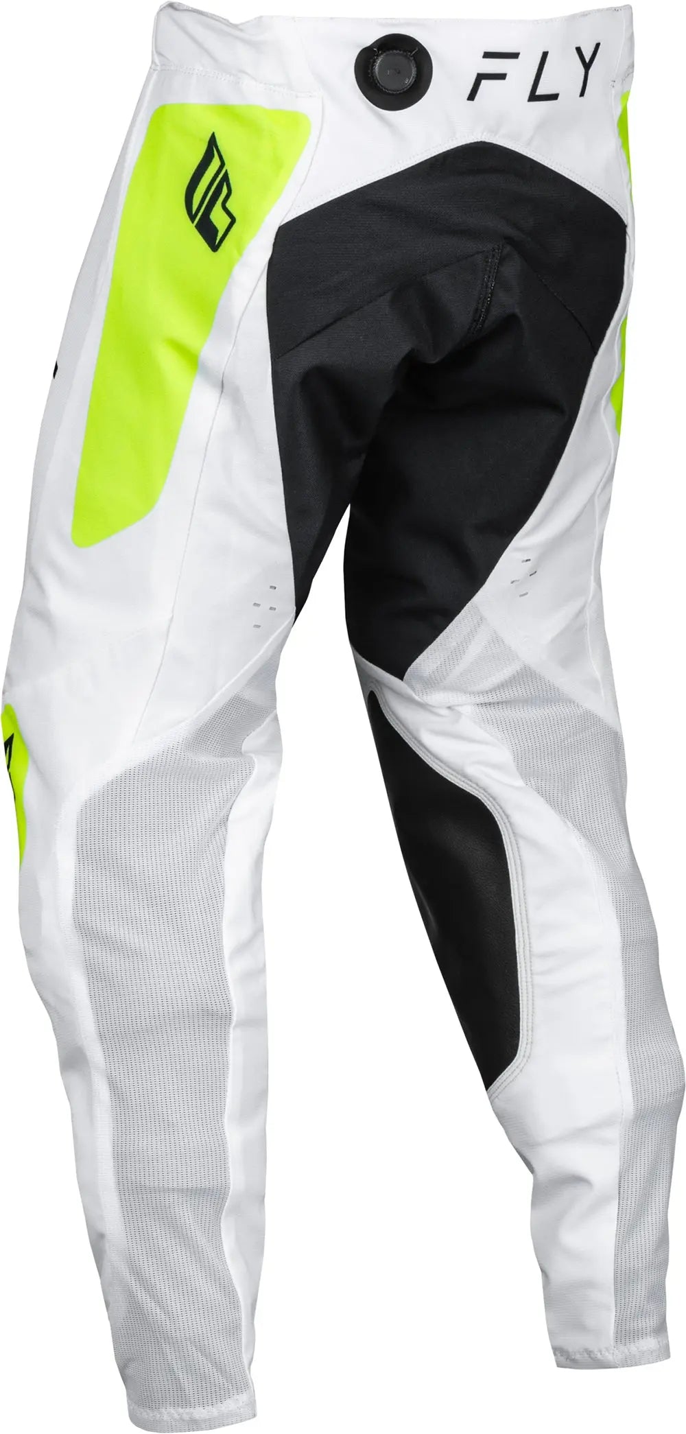 Fly Racing Evolution MX Trouser White / Fluo Yellow - FREE UK Delivery, FREE 365 Day Returns | Moto Central