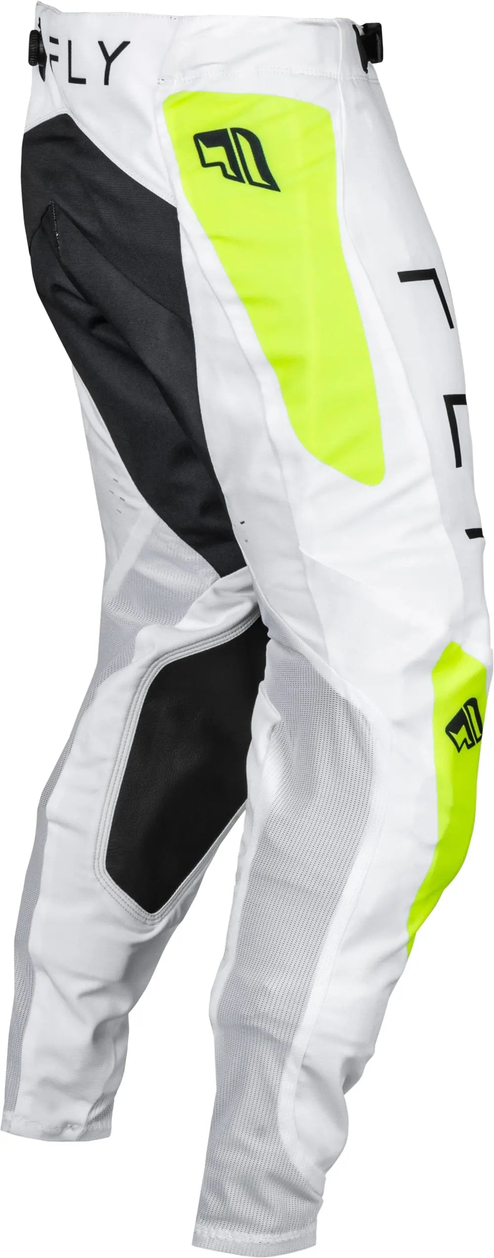 Fly Racing Evolution MX Trouser White / Fluo Yellow - FREE UK Delivery, FREE 365 Day Returns | Moto Central