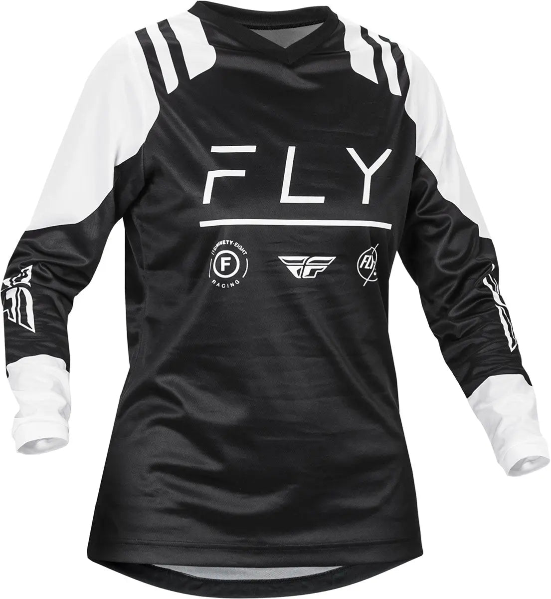 Fly Racing F-16 Ladies MX Jersey Black / White - FREE UK Delivery, FREE 365 Day Returns | Moto Central