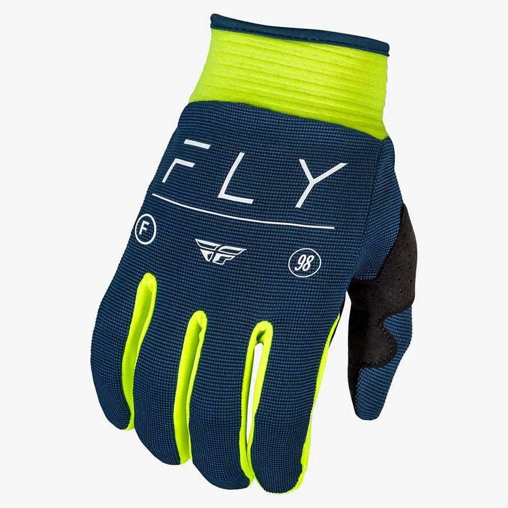 Fly Racing F-16 MX Gloves Navy / Hi Vis - FREE UK Delivery, FREE 365 Day Returns | Moto Central