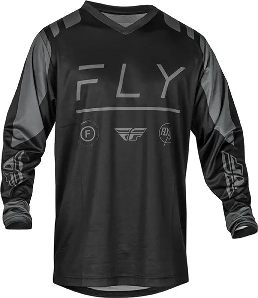 Fly Racing F-16 MX Jersey Black / Charcoal - FREE UK Delivery, FREE 365 Day Returns | Moto Central