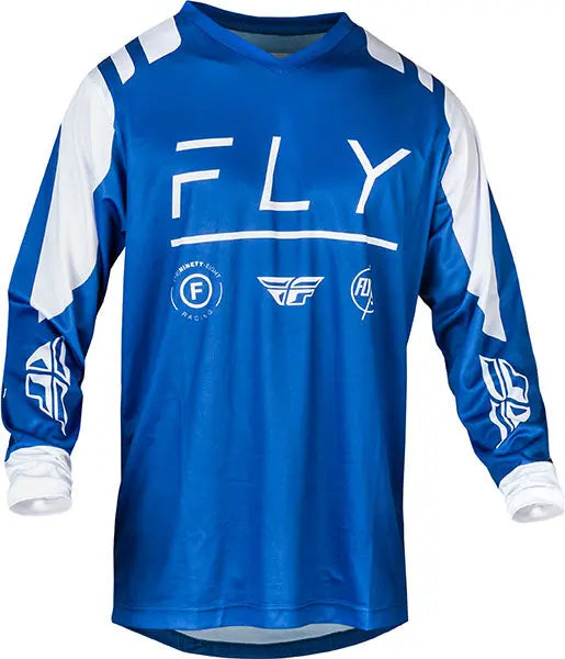 Fly Racing F-16 MX Jersey Blue / White - FREE UK Delivery, FREE 365 Day Returns | Moto Central