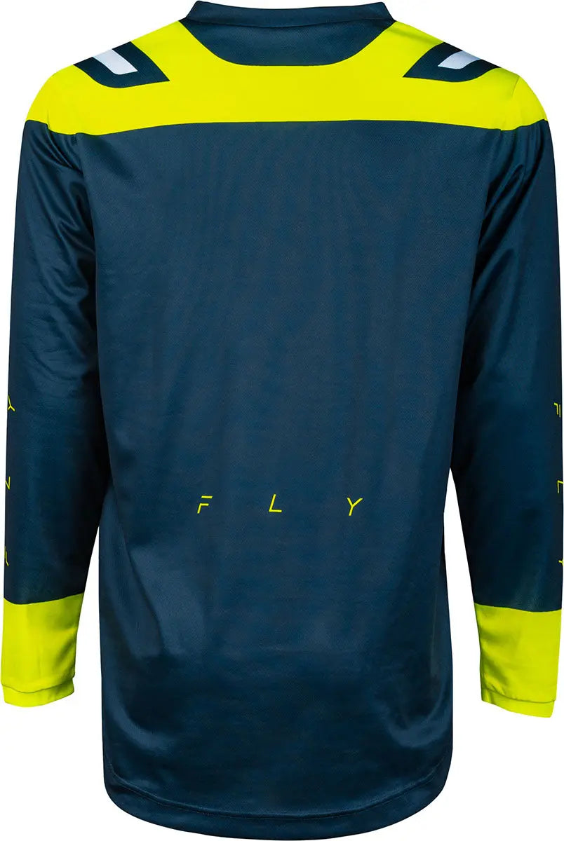 Fly Racing F-16 MX Jersey Navy / Hi-Vis - FREE UK Delivery, FREE 365 Day Returns | Moto Central