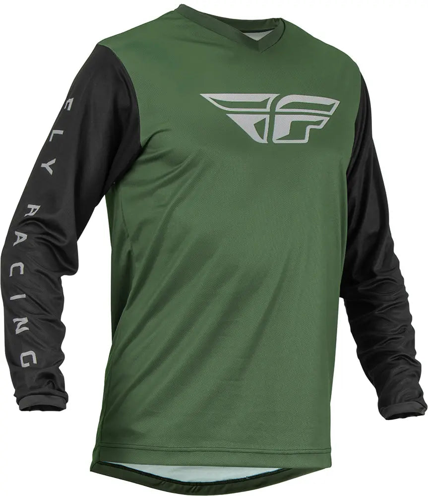 Fly Racing F-16 MX Jersey Olive Green / Black - FREE UK Delivery, FREE 365 Day Returns | Moto Central