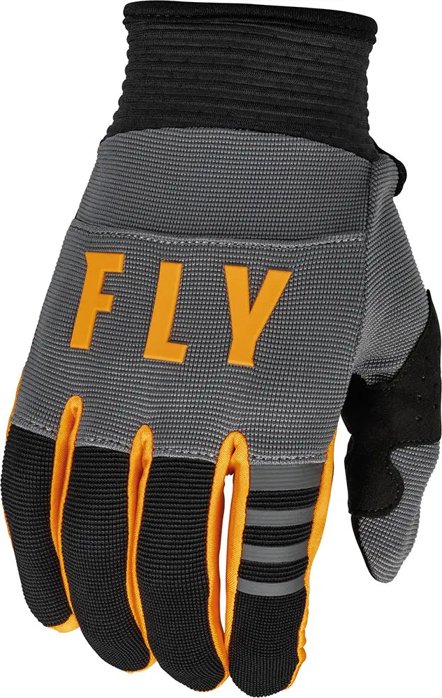 Fly Racing F-16 Youth MX Gloves Dark Grey / Black / Orange - FREE UK Delivery, FREE 365 Day Returns | Moto Central