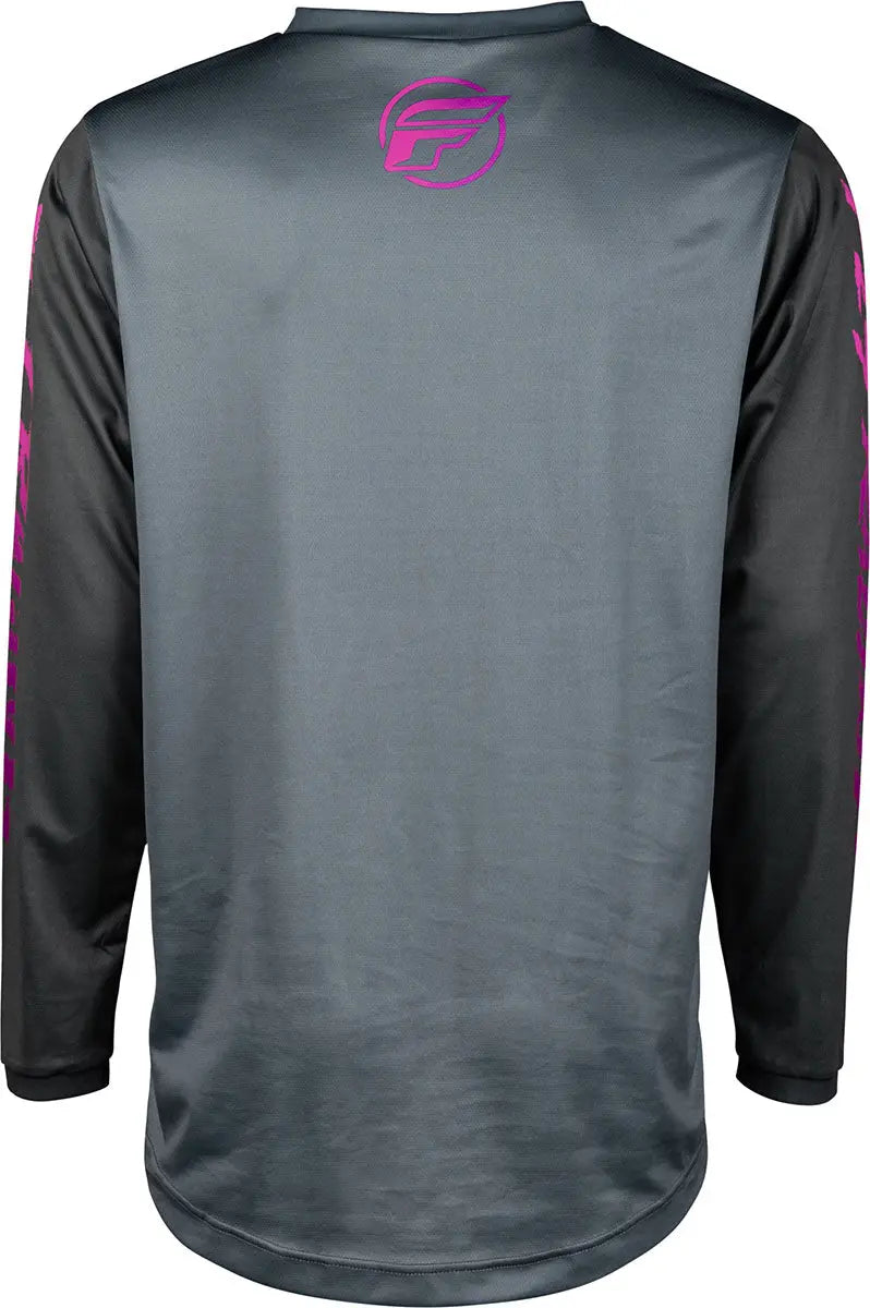 Fly Racing F-16 Youth MX Jersey Grey / Pink - FREE UK Delivery, FREE 365 Day Returns | Moto Central