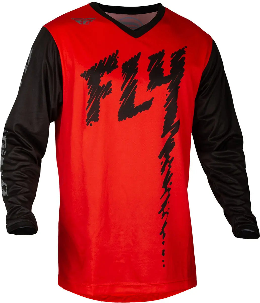 Fly Racing F-16 Youth MX Jersey Red / Black / Grey - FREE UK Delivery, FREE 365 Day Returns | Moto Central