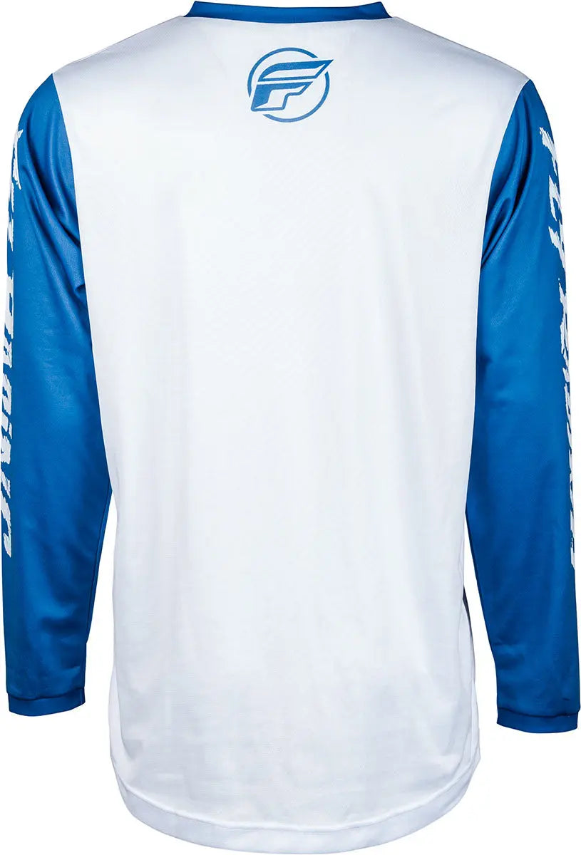 Fly Racing F-16 Youth MX Jersey True Blue / White - FREE UK Delivery, FREE 365 Day Returns | Moto Central