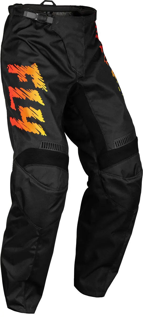 Fly Racing F-16 Youth MX Trouser Black / Yellow / Orange - FREE UK Delivery, FREE 365 Day Returns | Moto Central