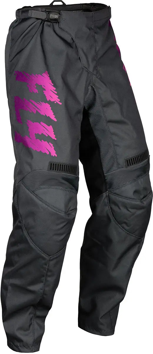 Fly Racing F-16 Youth MX Trouser Grey / Pink - FREE UK Delivery, FREE 365 Day Returns | Moto Central