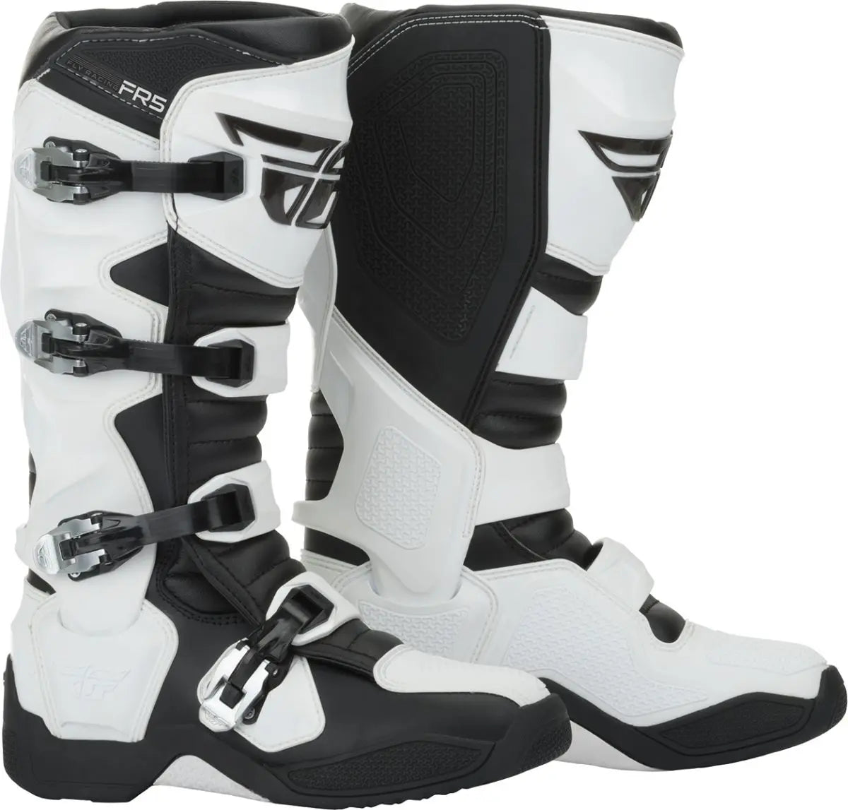 Fly Racing FR5 MX Boots Black / White - FREE UK Delivery, FREE 365 Day Returns | Moto Central