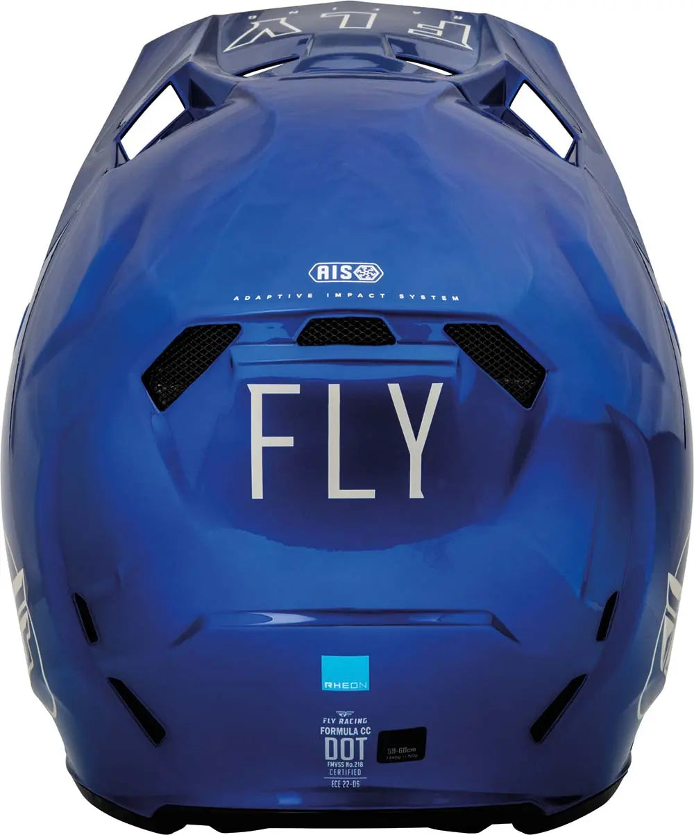 Fly Racing Formula CC Helmet Centrum Blue / Grey - FREE UK Delivery, FREE 365 Day Returns | Moto Central