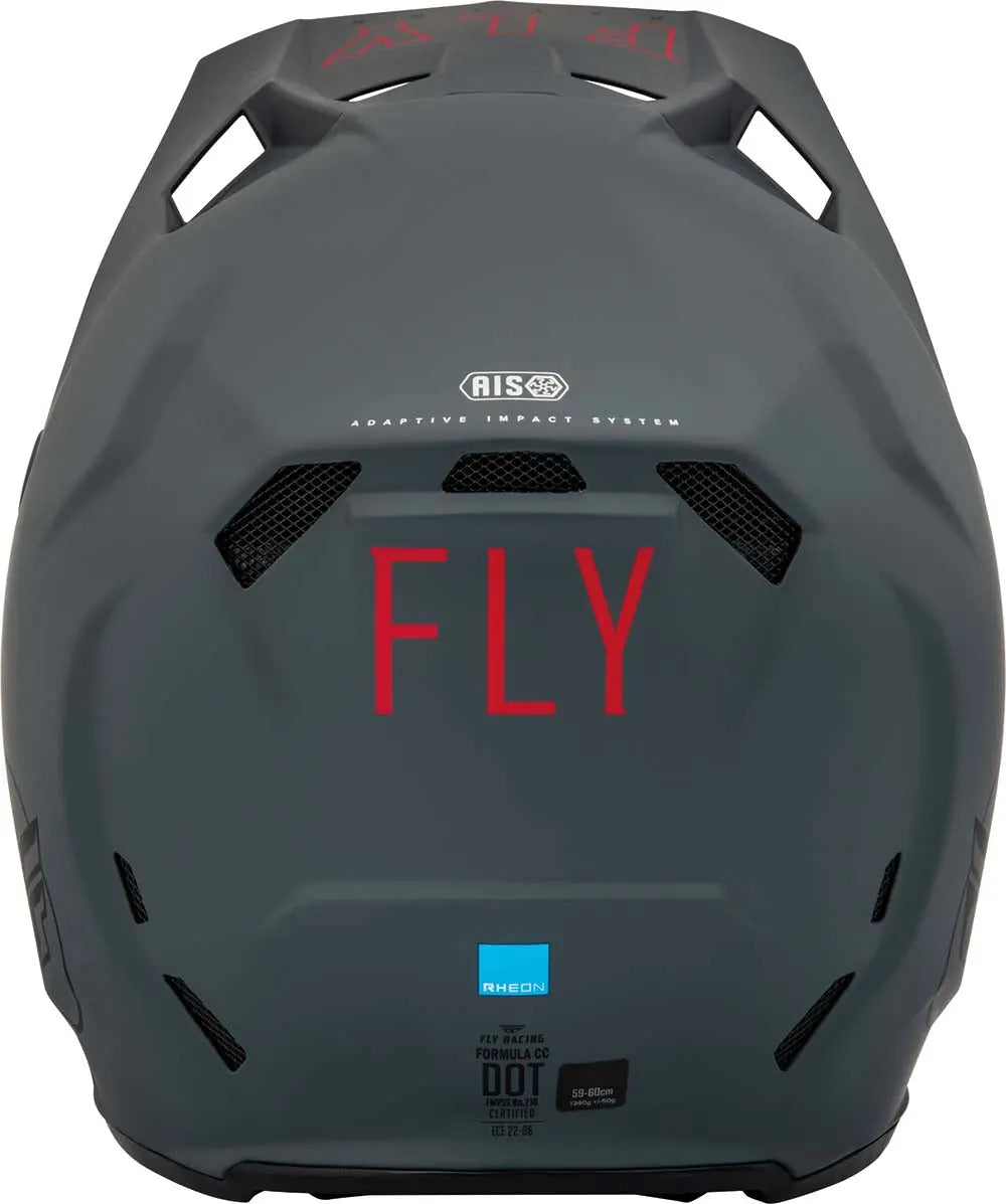 Fly Racing Formula CC Helmet Centrum Grey / Black - FREE UK Delivery, FREE 365 Day Returns | Moto Central