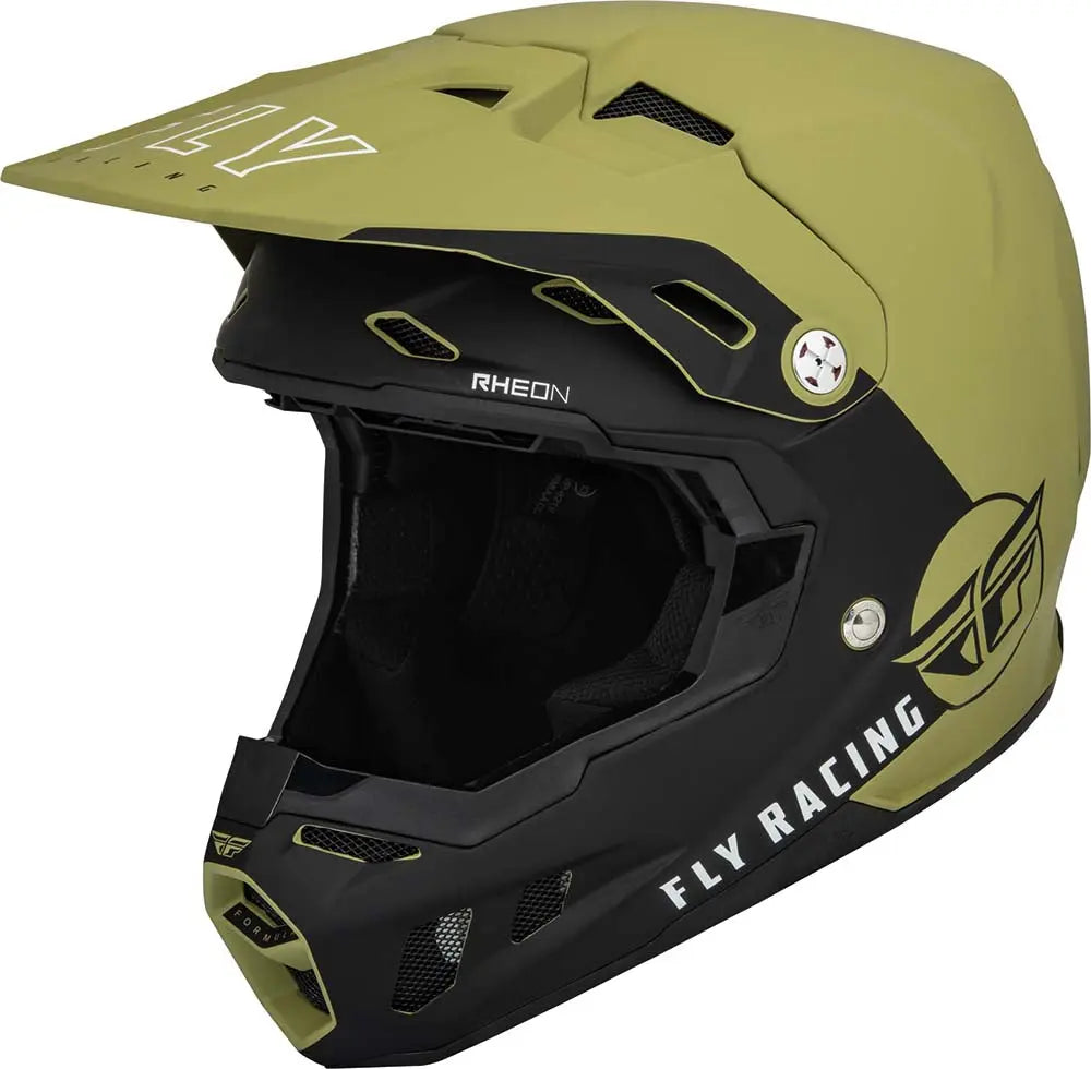 Fly Racing Formula CC Helmet Olive Green / Black - FREE UK Delivery, FREE 365 Day Returns | Moto Central