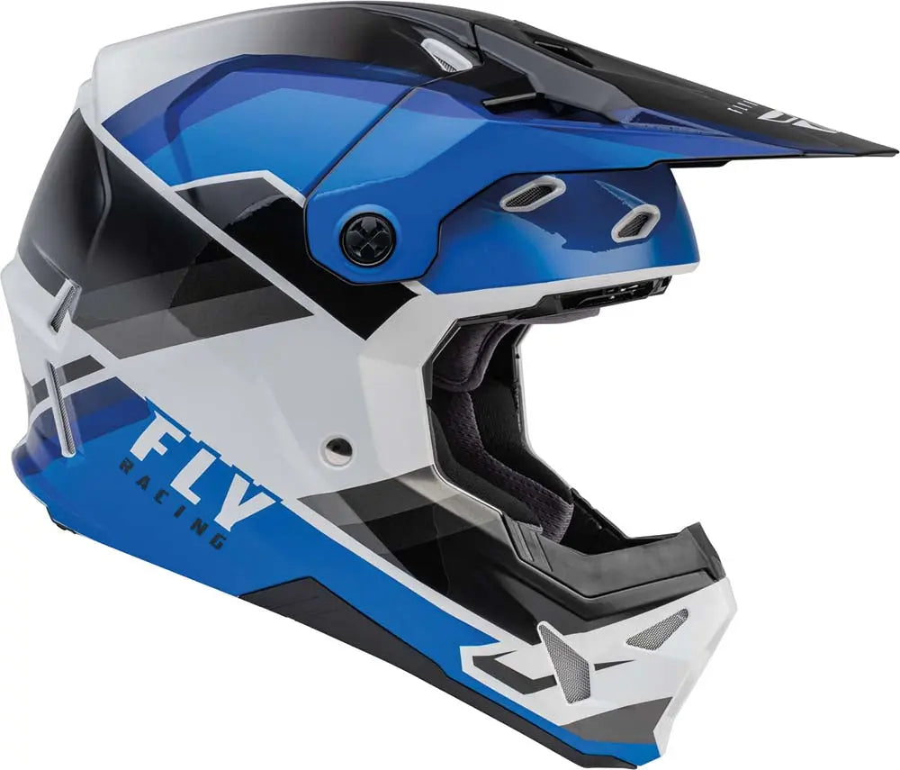 Fly Racing Formula CP Rush Helmet Black / Blue / White - FREE UK Delivery, FREE 365 Day Returns | Moto Central