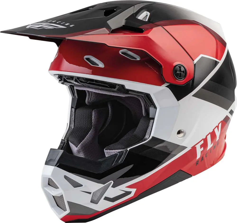 Fly Racing Formula CP Rush Helmet Black / Red / White - FREE UK Delivery, FREE 365 Day Returns | Moto Central