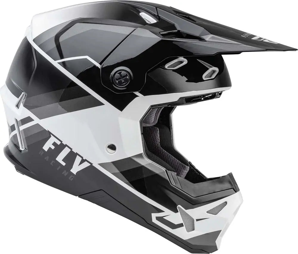 Fly Racing Formula CP Rush Helmet Grey / Black / White - FREE UK Delivery, FREE 365 Day Returns | Moto Central