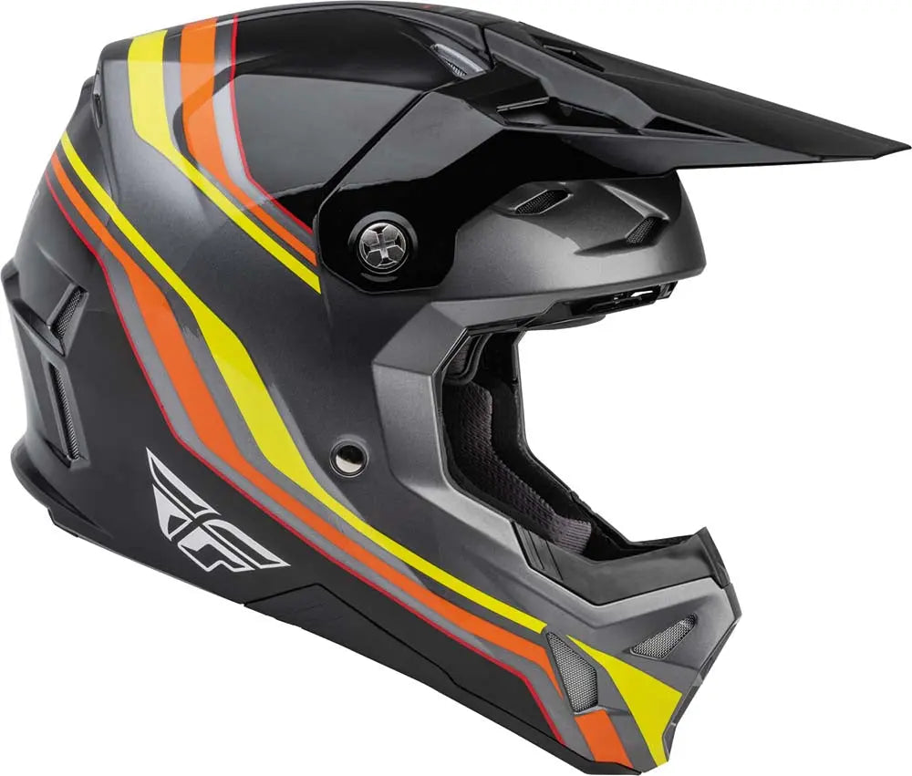 Fly Racing Formula CP S.E. Speeder Helmet Black / Yellow / Red - FREE UK Delivery, FREE 365 Day Returns | Moto Central