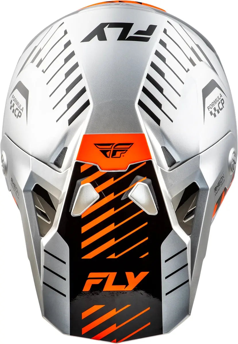 Fly Racing Formula CP Slice Helmet Grey / Orange / Black - FREE UK Delivery, FREE 365 Day Returns | Moto Central