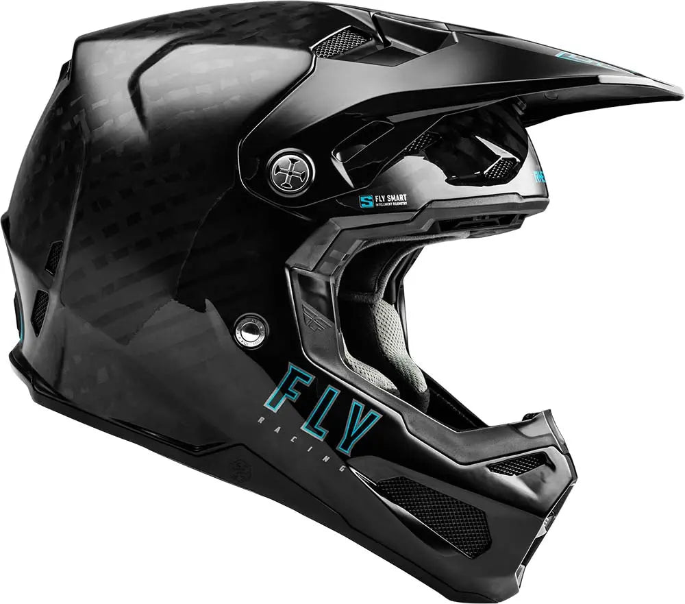 Fly Racing Formula S Carbon Helmet Solid Black - FREE UK Delivery, FREE 365 Day Returns | Moto Central