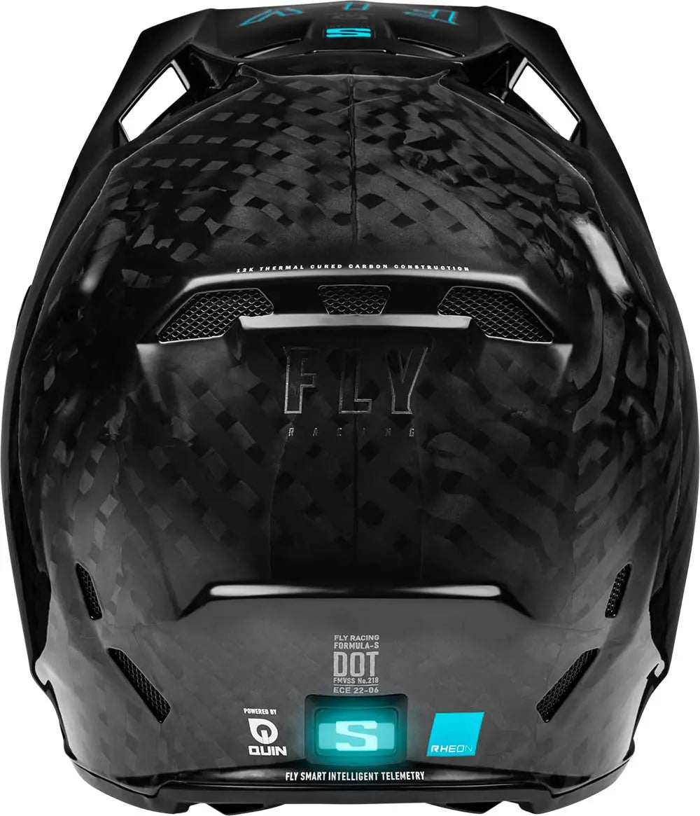 Fly Racing Formula S Carbon Helmet Solid Black - FREE UK Delivery, FREE 365 Day Returns | Moto Central