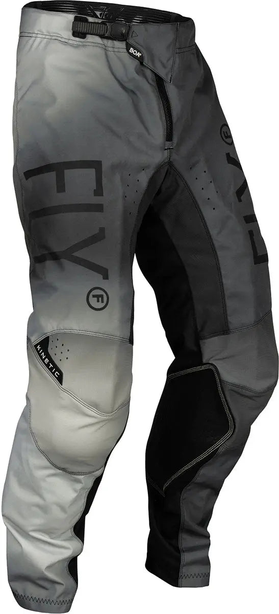 Fly Racing Kinetic Boa Prodigy Youth MX Trouser Black / Light Grey - FREE UK Delivery, FREE 365 Day Returns | Moto Central