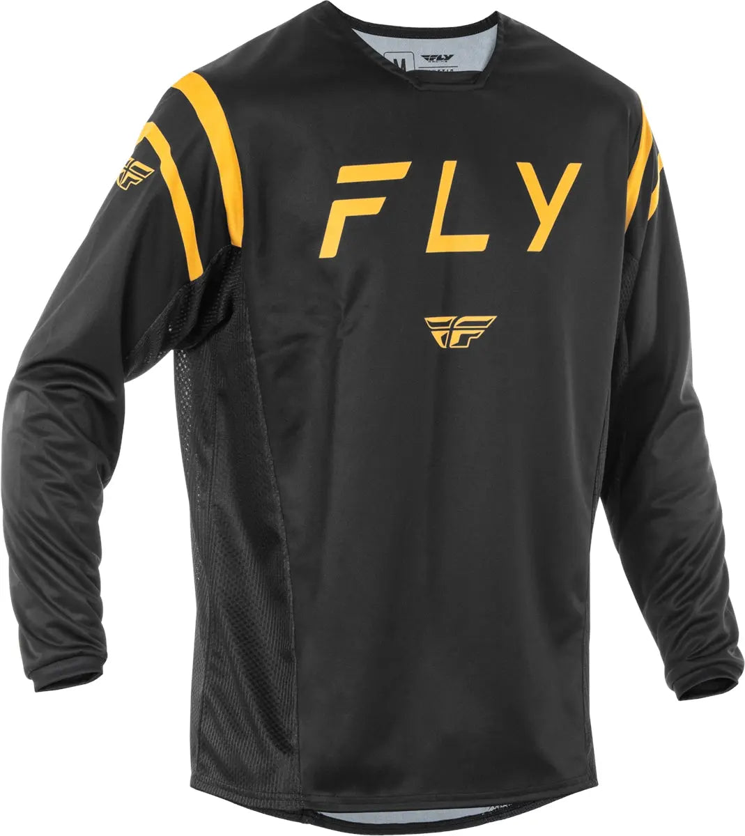 Fly Racing Kinetic Center Jersey Black / Gold - FREE UK Delivery, FREE 365 Day Returns | Moto Central