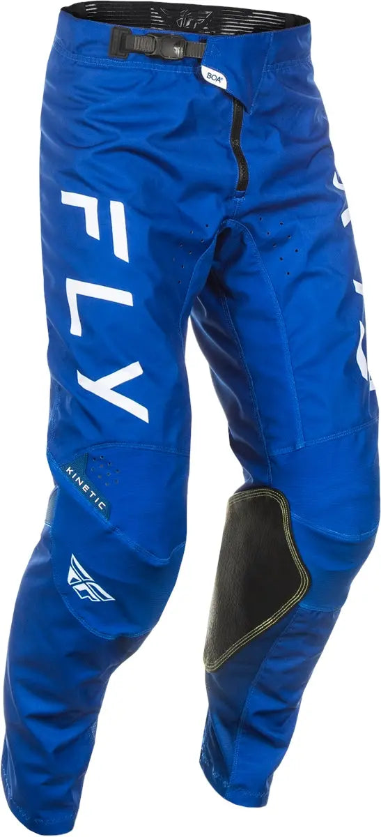 Fly Racing Kinetic Center Trouser Navy / White - FREE UK Delivery, FREE 365 Day Returns | Moto Central