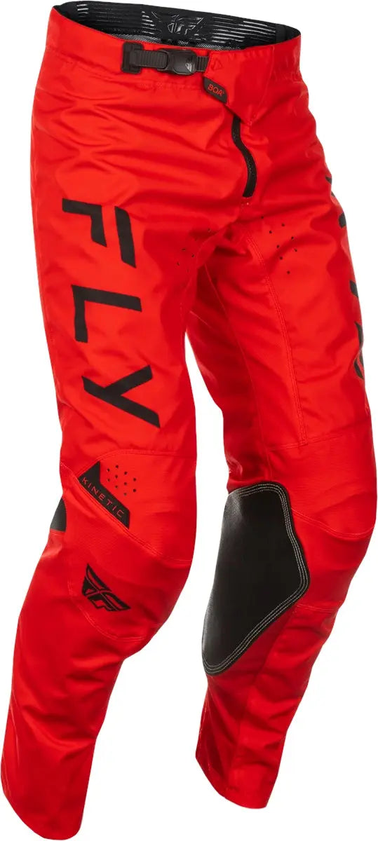 Fly Racing Kinetic Center Trouser Red / Black - FREE UK Delivery, FREE 365 Day Returns | Moto Central