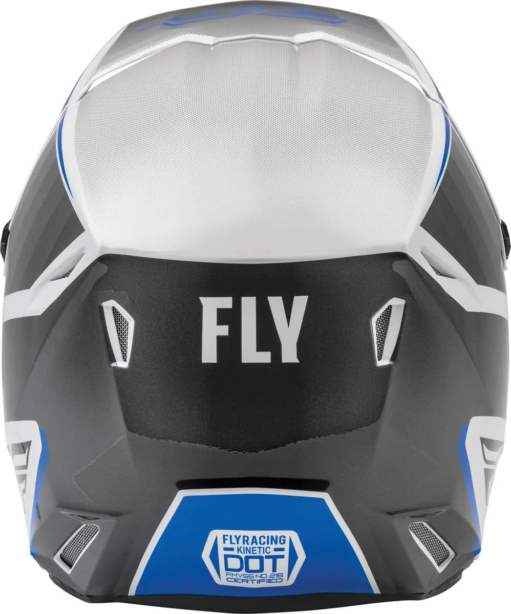 Fly Racing Kinetic Drift ECE Helmet Blue / Charcoal / White - FREE UK Delivery, FREE 365 Day Returns | Moto Central