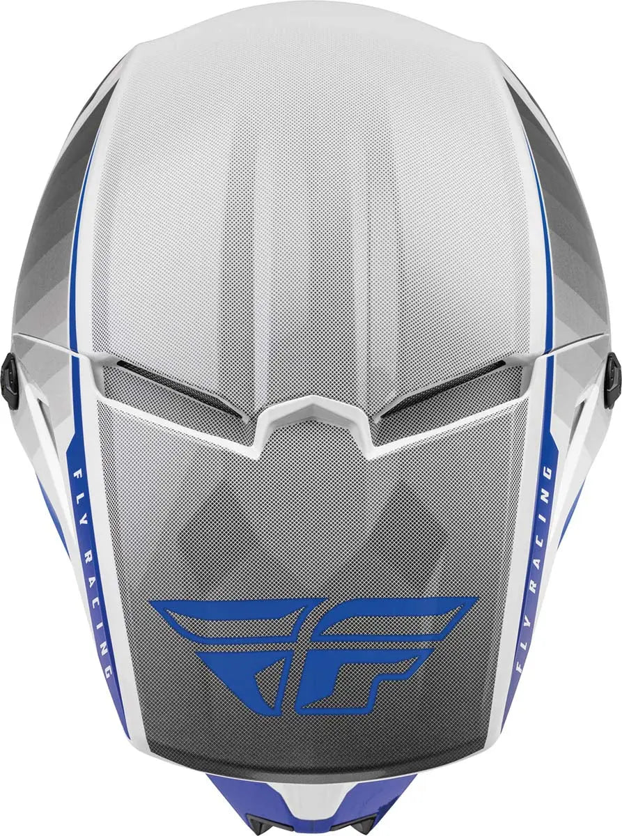 Fly Racing Kinetic Drift ECE Blue / Charcoal / White  - FREE UK Shipping, FREE 365 Day Returns | Moto Central