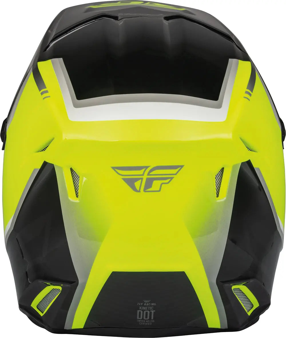 Fly Racing Kinetic ECE Helmet Vision Fluo Yellow / Black - FREE UK Delivery, FREE 365 Day Returns | Moto Central